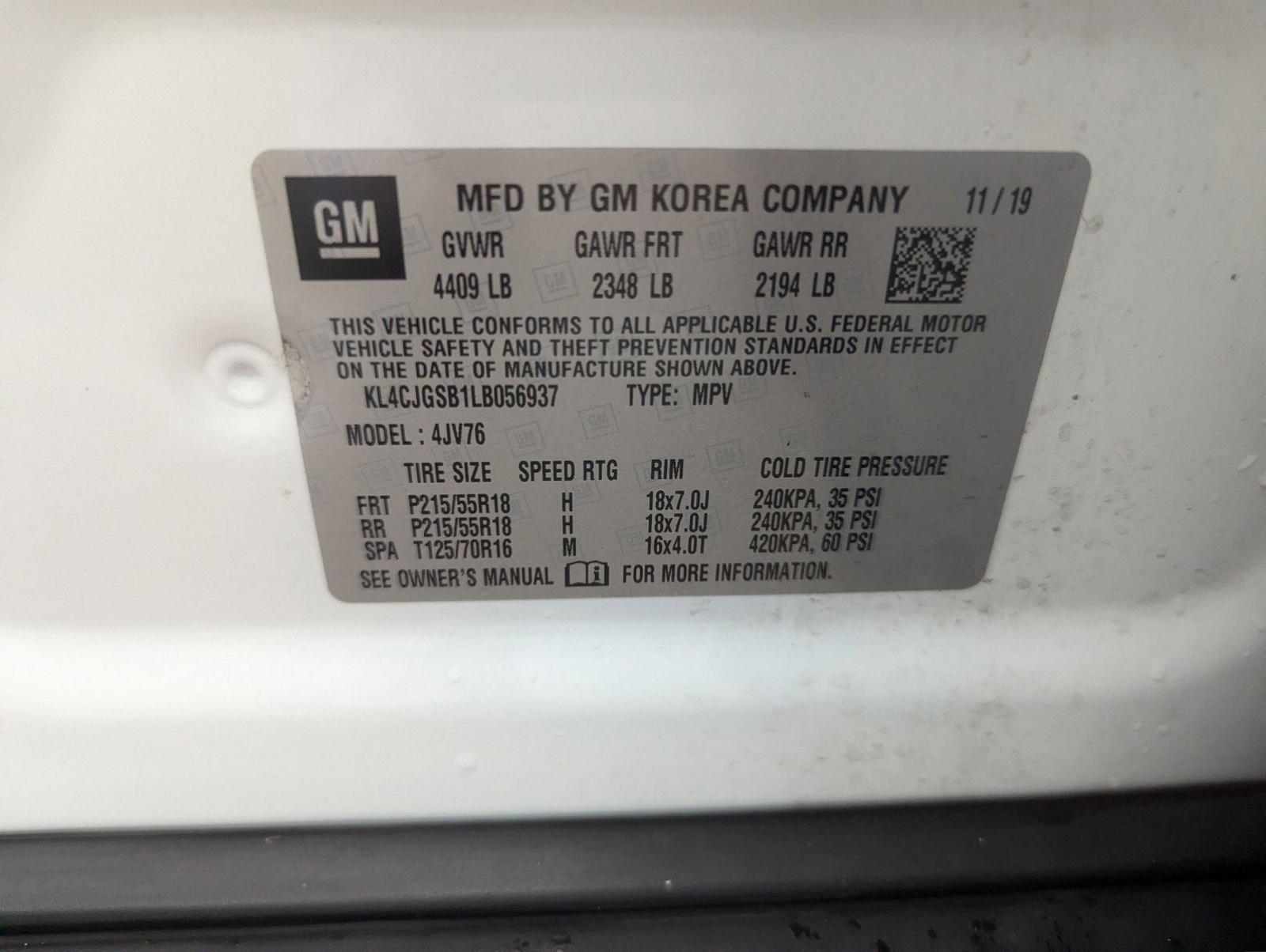 2020 Buick Encore Vehicle Photo in CORPUS CHRISTI, TX 78412-4902