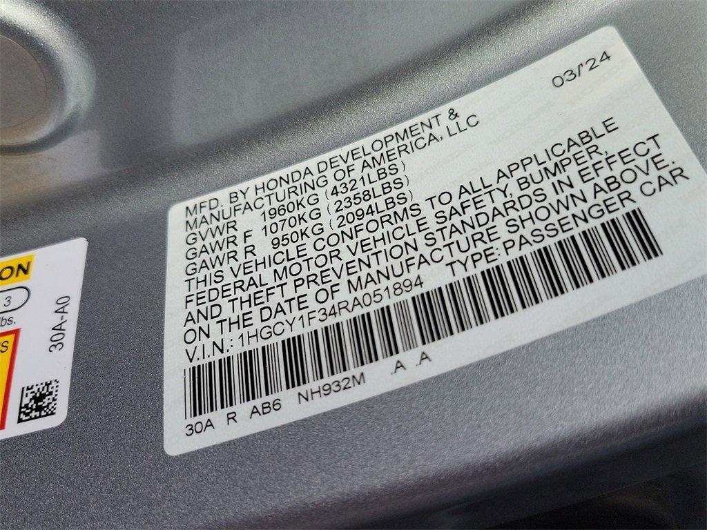 2024 Honda Accord Sedan Vehicle Photo in Muncy, PA 17756