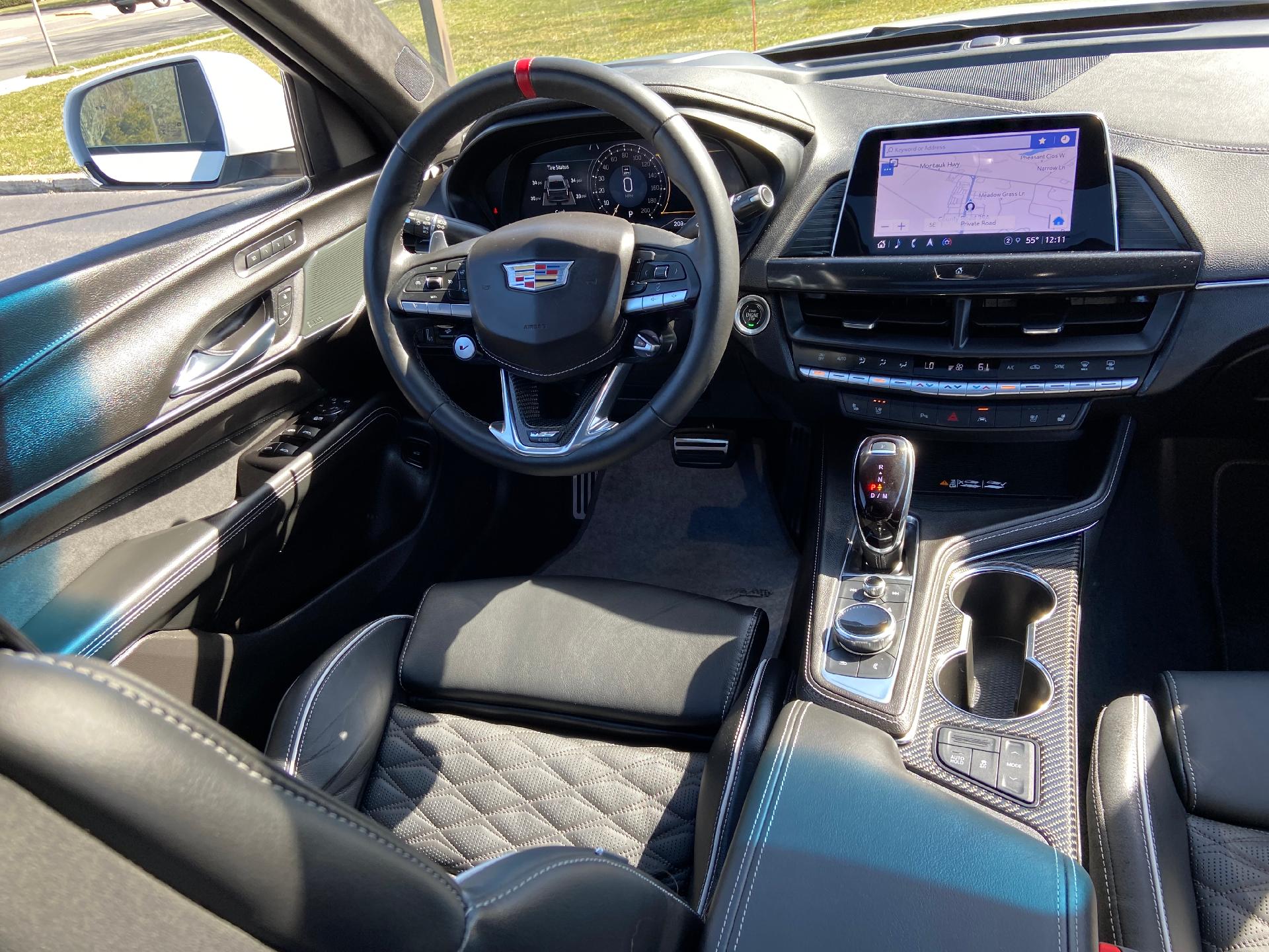 new 2022 Cadillac CT4-V car, priced at $57,995